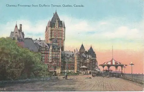 PC10713 Chateau Frontenac von Dufferin Terrace. Quebec. Kanada