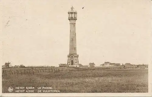 PC10605 Heyst S Mer. Der Leuchtturm. Ern. Thill. 1936