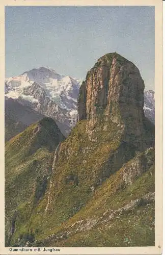 PC10753 Gummihorn mit Jungfrau. Kunst und Natur. Nr. 1519