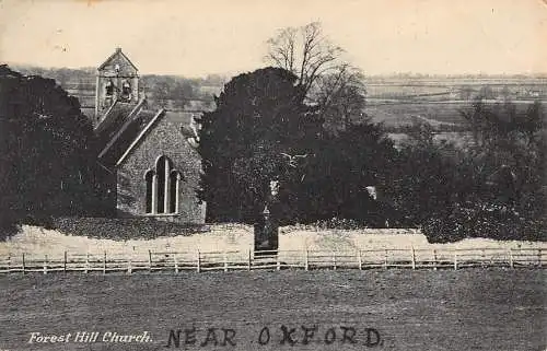 PC11554 Forest Hill Church. In der Nähe von Oxford. Country Series Nr. 832. 1912