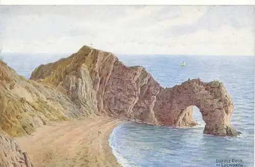 PC11550 Durdle Door. Lulworth. Lachs Serie 3624