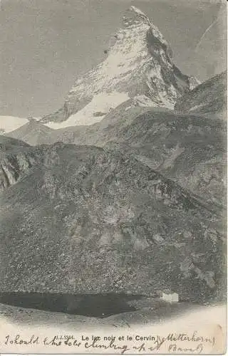 PC10848 Der Schwarze See und das Matterhorn. Jullien Freres. Nr. 1344. 1904