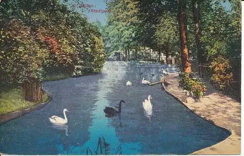 PC10764 St. Gallen. Stadtpark. Franken. 1914