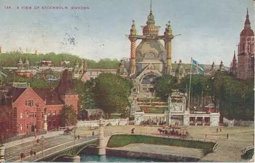 PC10710 Ein Blick auf Stockholm. Schweden. Nr. 136. 1912