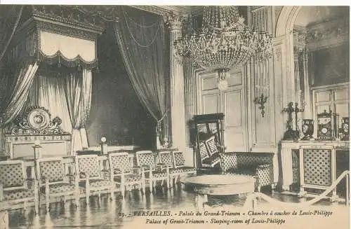 PC09962 Versailles. Palast des Großen Trianon. Schlafzimmer von Louis Philippe. Mo