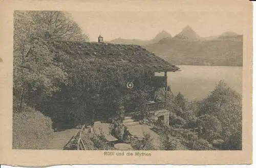 PC10765 Rutli und die Mythen. Photoglob. Nr. 02829. 1912