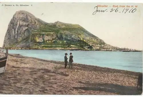 PC09560 Gibraltar. Fels aus dem N.W. J. Ferrary. E. Schreiber. Nr. 1796