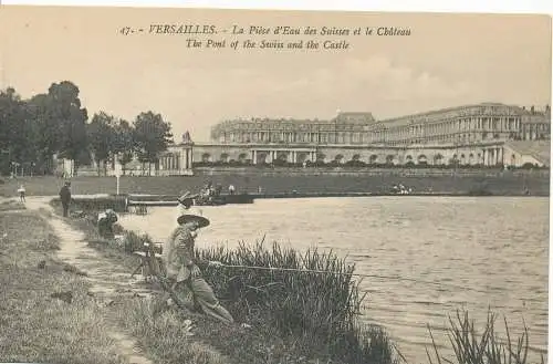 PC09965 Versailles. Die Schweizerbrücke und das Schloss. Moreau. Nr. 47