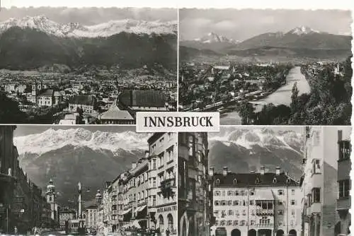 PC12071 Innsbruck. Multi-View. Kunstverlag. Nr. 334. RP