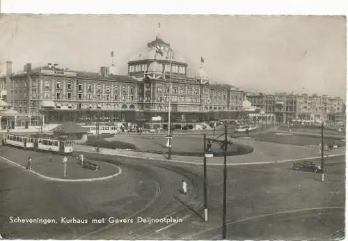 PC12022 Scheveningen Kurhaus traf Gevers Deijnootplein. Haken. Nr. 693. RP. 1956