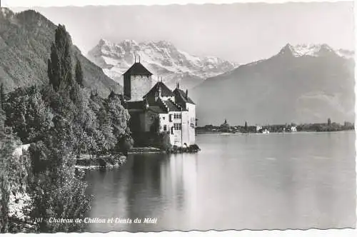 PC11947 Chateau de Chillon et Dents du Midi. Leman Ganguin. Nr. 101. RP