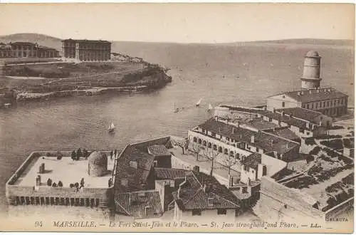 PC12176 Marseille. St. Jean Festung und Leuchtturm. LL. Levy Fils. Nr. 94