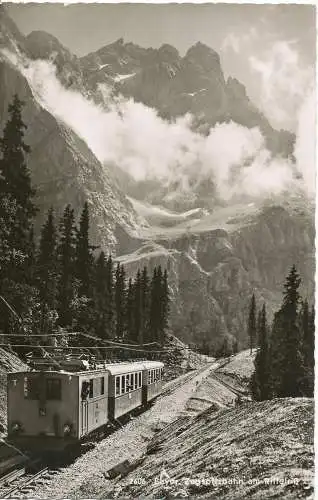 PC11987 Bayer Zugspitzbahn am Riffelriss. Beckert. Nr. 2606. 1955