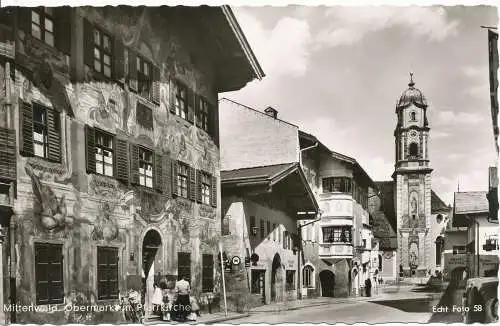 PC11968 Mittenwald. Obermark Pfarrkirche. Nr. 58. 1957