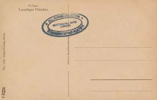 PC12249 B. Popp. Lauschiges Platzchen. Moller. Nr. 1156. B. Hopkins