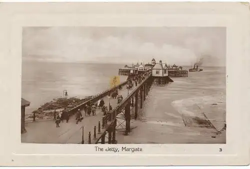 PC13397 The Jetty. Margate. RP. 1932