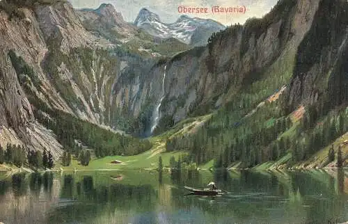 PC12207 Obersee. Bayern. Ernest Nister. B. Hopkins