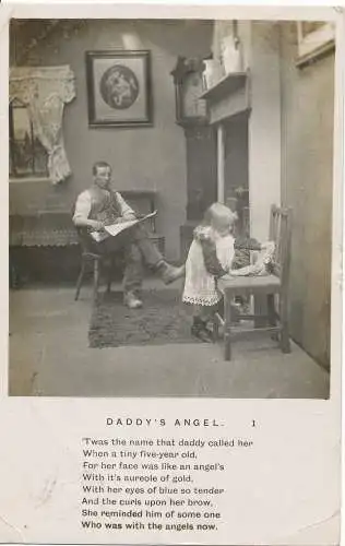 PC13761 Daddys Angel. Bamforth. RP. 1906