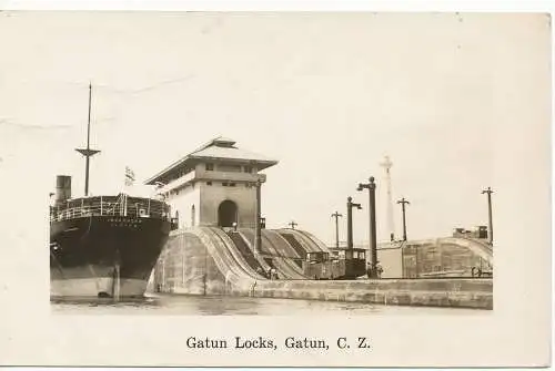 PC12038 Gatun Schlösser. Gatun. C.Z. 1941