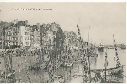 PC12132 E.B. Z. Le Havre. Der Grand Quai. Nr. 8