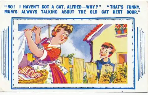 PC12478 Comic. Nein, ich habe keine Katze Alfred. H.B. Nr. 7440. 1957