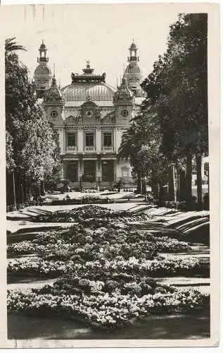 PC11890 Monte Carlo. Die Gärten und das Casino. Störche. Nr. 1530. RP. 1949