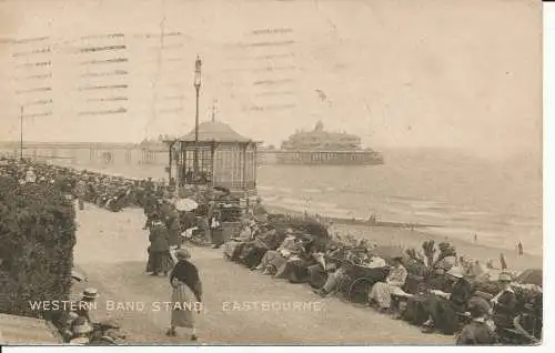 PC14051 Western Bandständer. Eastbourne. Terminus Emporium. 1921