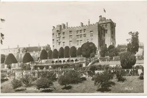 PC13369 Schloss Powis. Welshpool. Valentinstag und Söhne. RP. 1959