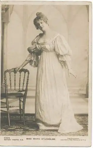 PC13832 Miss Marie Studholme. Drehbar. RP. 1907