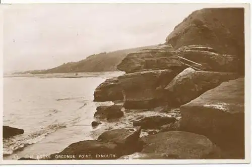 PC13548 The Rocks. Orcombe Point. Exmouth. RP. 1937