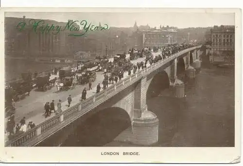 PC13518 London Bridge. Regent Glossy Serie 503. RP. 1906