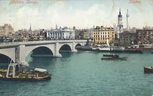 PC12051 London. Brücke. London. 1911. B. Hopkins