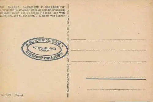 PC11891 Loreley. Karl Rud. Bremer. Nr. 5335. B. Hopkins