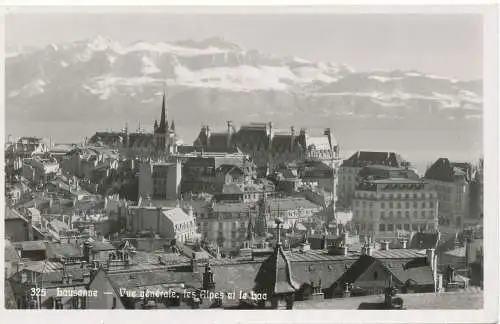 PC12011 Lausanne. Allgemeine Ansicht der Alpen und der Fähre. Cohen. Nr. 325. 1935