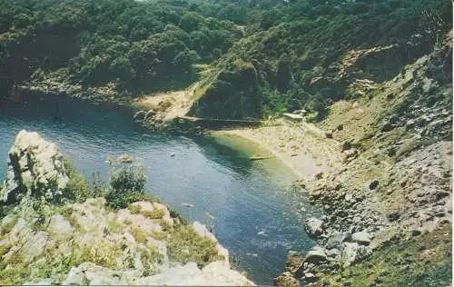 PC14227 Ansteys Cove und Redgate Beach von Walls Hill. Photochrom. 1958