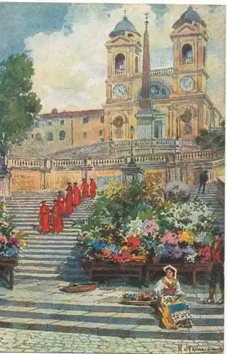 PC12135 Rom. Trinita dei Monti. A. Serocchi