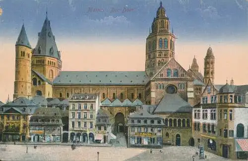 PC12633 Mainz. Der Dom. Ottmar Zieher. 1916. B. Hopkins