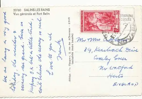 PC11952 Salins Les Bains. Gesamtansicht und Fort Berlin. Andre Leconte. Nr. 20760