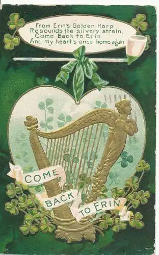 PC13190 Kommen Sie zurück zu Erin. St. Patrick. 1908