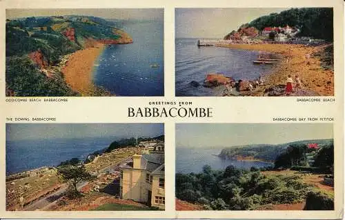 PC14516 Babbacombe. Multi-View. 1958