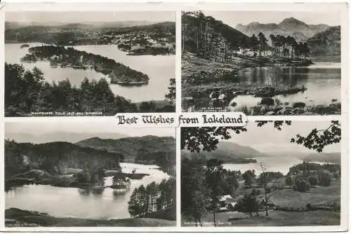 PC13524 Beste Wünsche von Lakeland. Multi View. Abraham. RP. 1957