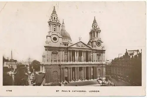 PC13799 St. Pauls Kathedrale. London. Kingsway. RP. 1916