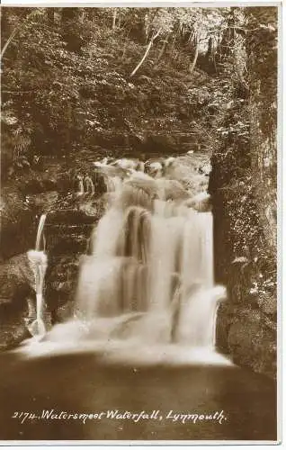 PC13709 Wasserfall. Lynmouth. Sweetman. RP. 1951