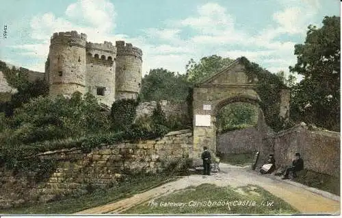 PC14706 Das Gateway. Carisbrooke Castle. I.W. Schraubenschlüssel. Nr. 13451. 1905