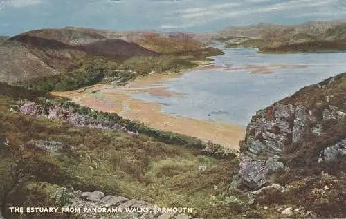 PC13769 Die Mündung von Panoramawanderungen. Barmouth. Lachs. Nr. 884c. 1958