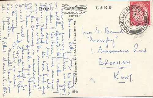 PC13769 Die Mündung von Panoramawanderungen. Barmouth. Lachs. Nr. 884c. 1958