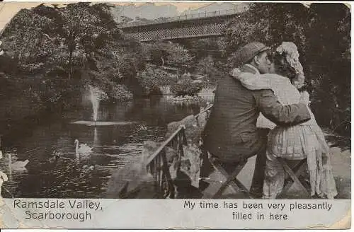 PC14482 Ramsdale Valley. Scarborough. Valentinstag. 1910