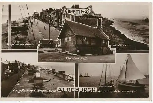 PC14936 Grüße aus Aldeburgh. Multi-View. Charles N. Jamson. RP