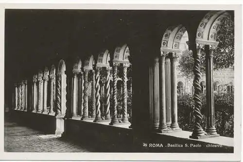 PC11885 Rom. Basilika S. Paul Kreuzgang. Terni Engel. Nr. 35. RP