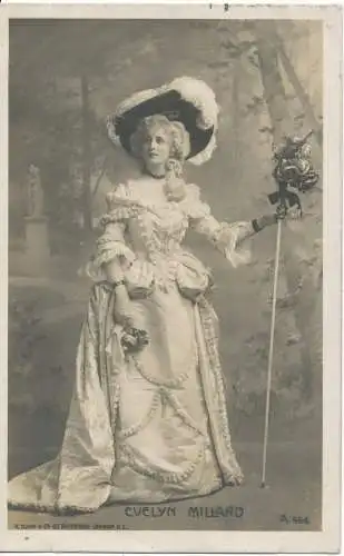 PC13575 Evelyn Millard. R. Dunn. RP. 1906